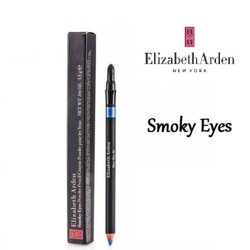 Elizabeth Arden Smoky Eyes Powder Pencil Eyeliner & Applicator - Blue Sky