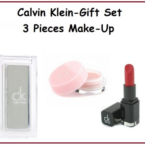 Calvin Klein MakeUp 3pcs Set-Ombre Eyeshadow Arctic & Lipstick & LipGloss-Gift