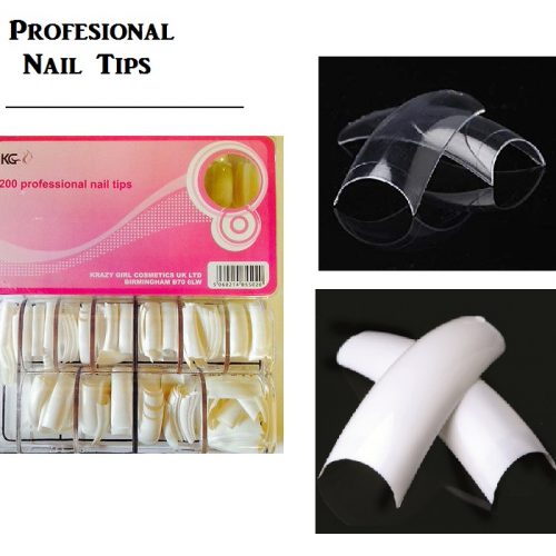 KG Professional Nail Tips 100/200/500 Refills Pack-Model as You Like