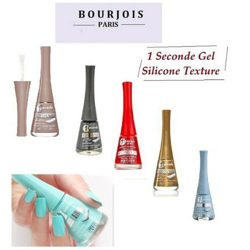 Bourjois 1 Seconde Nail Polish Gel Silicone Texture Quick Dry One Coat