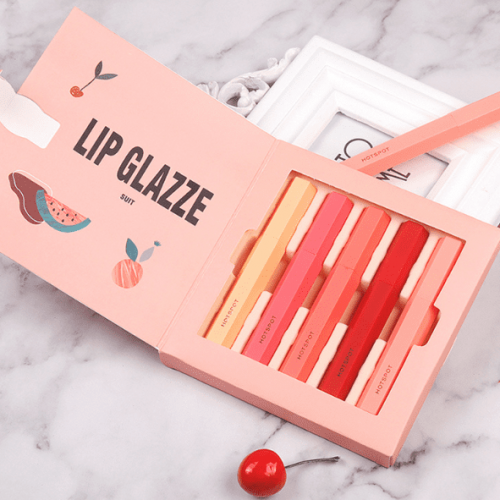 CaiJi Lip Glazze Suit 5pcs Liquid Lipstick Boxed Set-Gift Idea