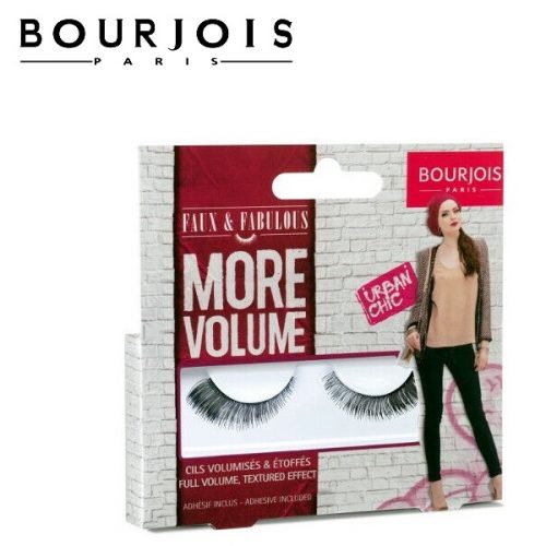 Bourjois Fabulous More Volume False Eyelashes Urban Chic Adhesive Included