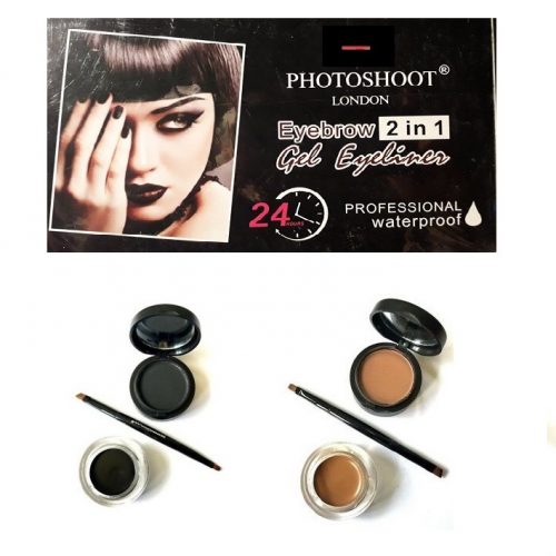 Photoshoot Eyebrow Gel & Eyeliner 2 In 1 Waterproof-Boxed-Choose Shade