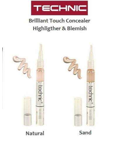 Technic Brilliant Touch Concealer –Highlighter & Blemish Corrector-Choose Shade