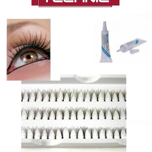 Technic False individual Eyelashes 3 Sizes/Pack-Glue Included