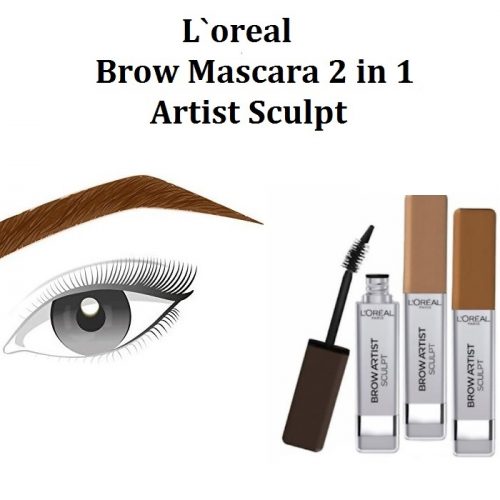 L'Oreal Brow Mascara 2 in 1 Artist Sculpt - 6.5g-Choose Shade