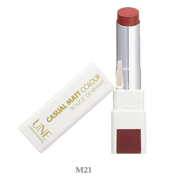 UNE By Bourjois Casual Matte Lipstick Rouge Demi Mat Organic-Choose Shade