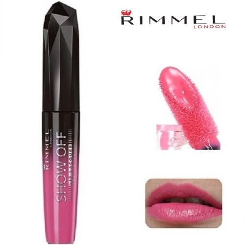 Rimmel Show Off Lip Lacquer Lipstick Satin Finish-5.5ml-102 Nova Pink