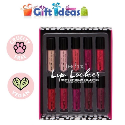 Technic Lip Locker Set 10 X Matte Lipstick  Gift Box