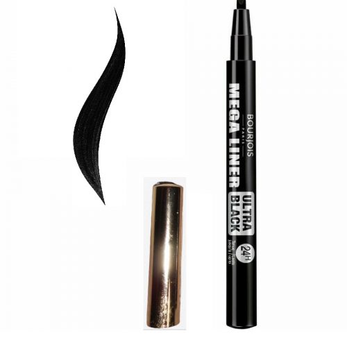 Bourjois Mega Liner Felt-Tip Pen Eyeliner High Precision 24h-02 Ultra Black